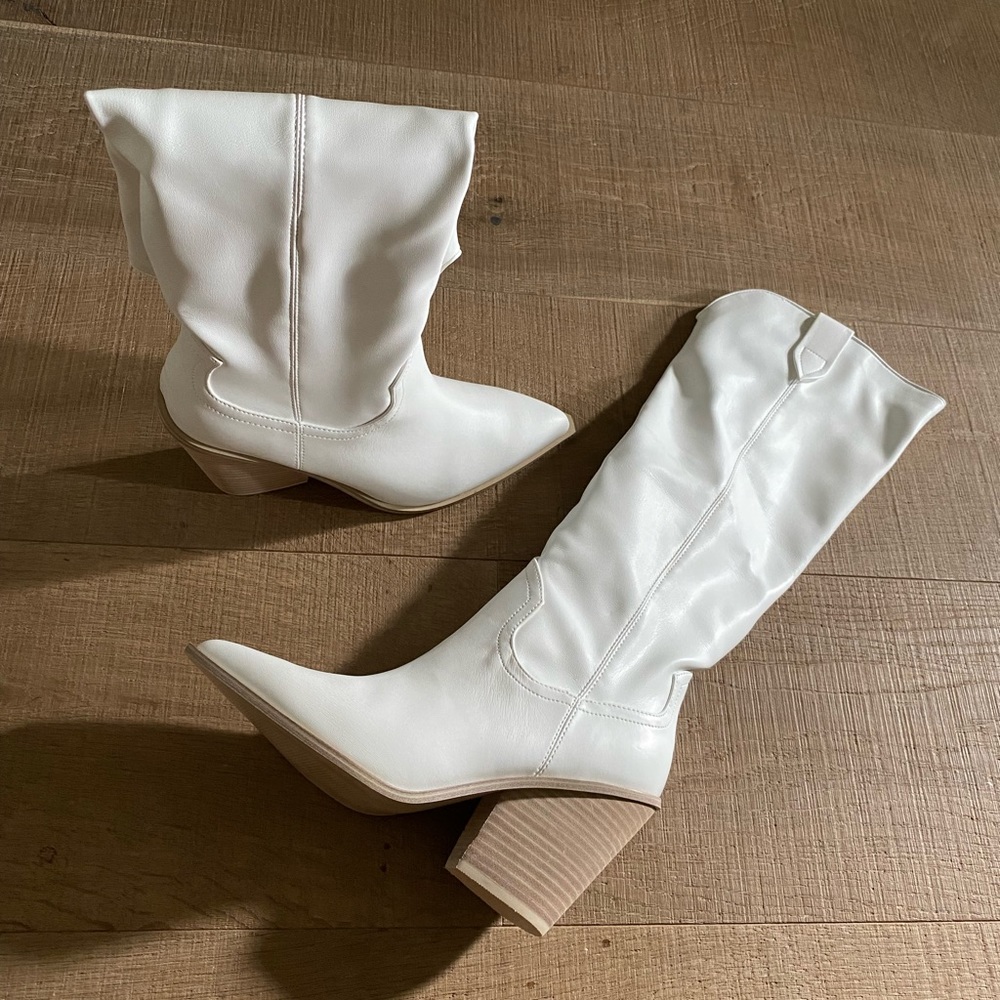 Steve Madden High Boots White - NWT